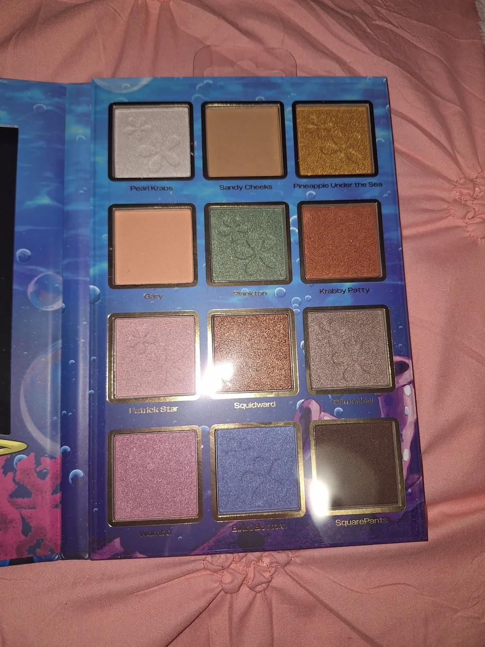 SpongeBob SquarePants 'Under the Sea' Eyeshadow Palette - Blue & Pink Packaging